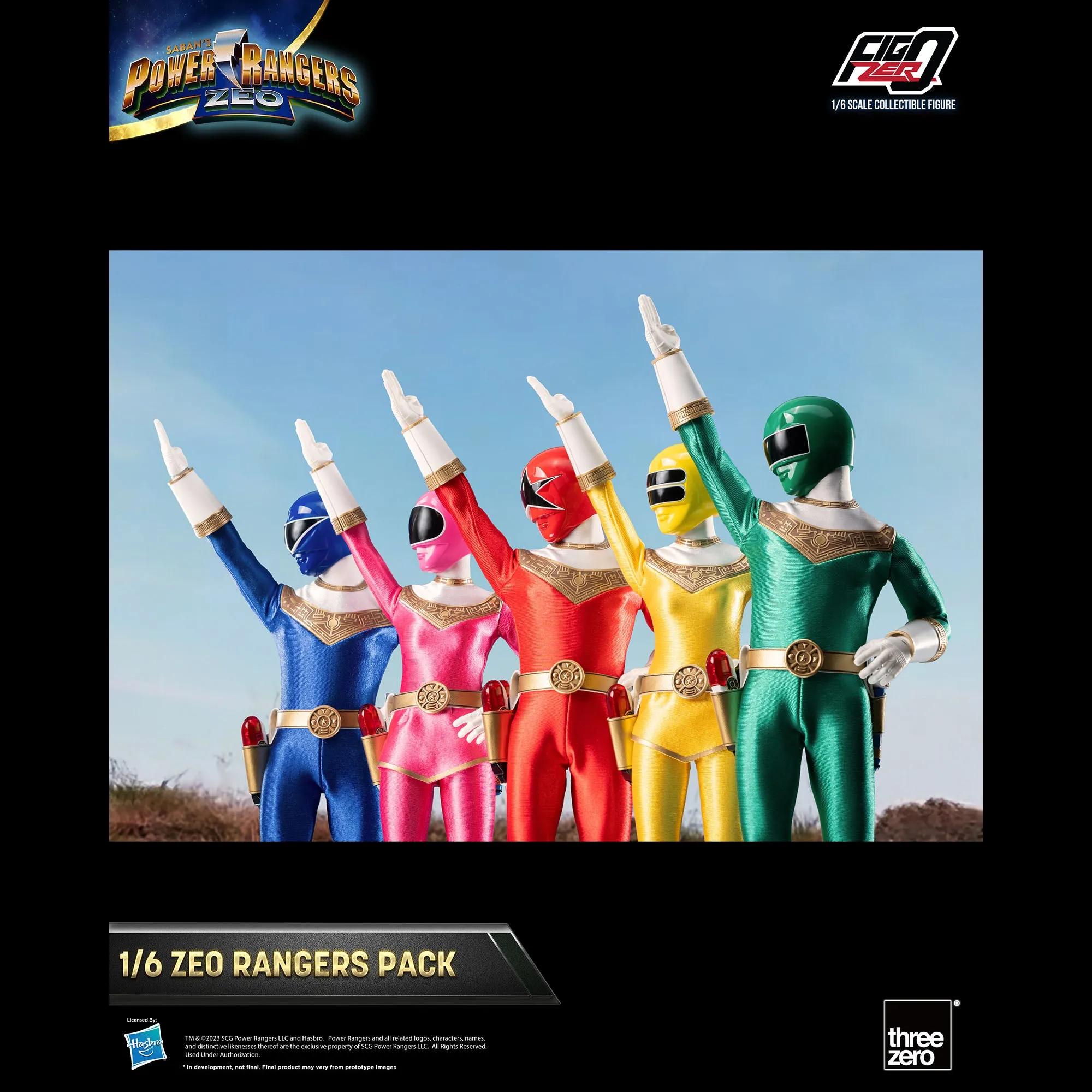 Power Rangers FigZero 1/6 Zeo Rangers Pack - Presale