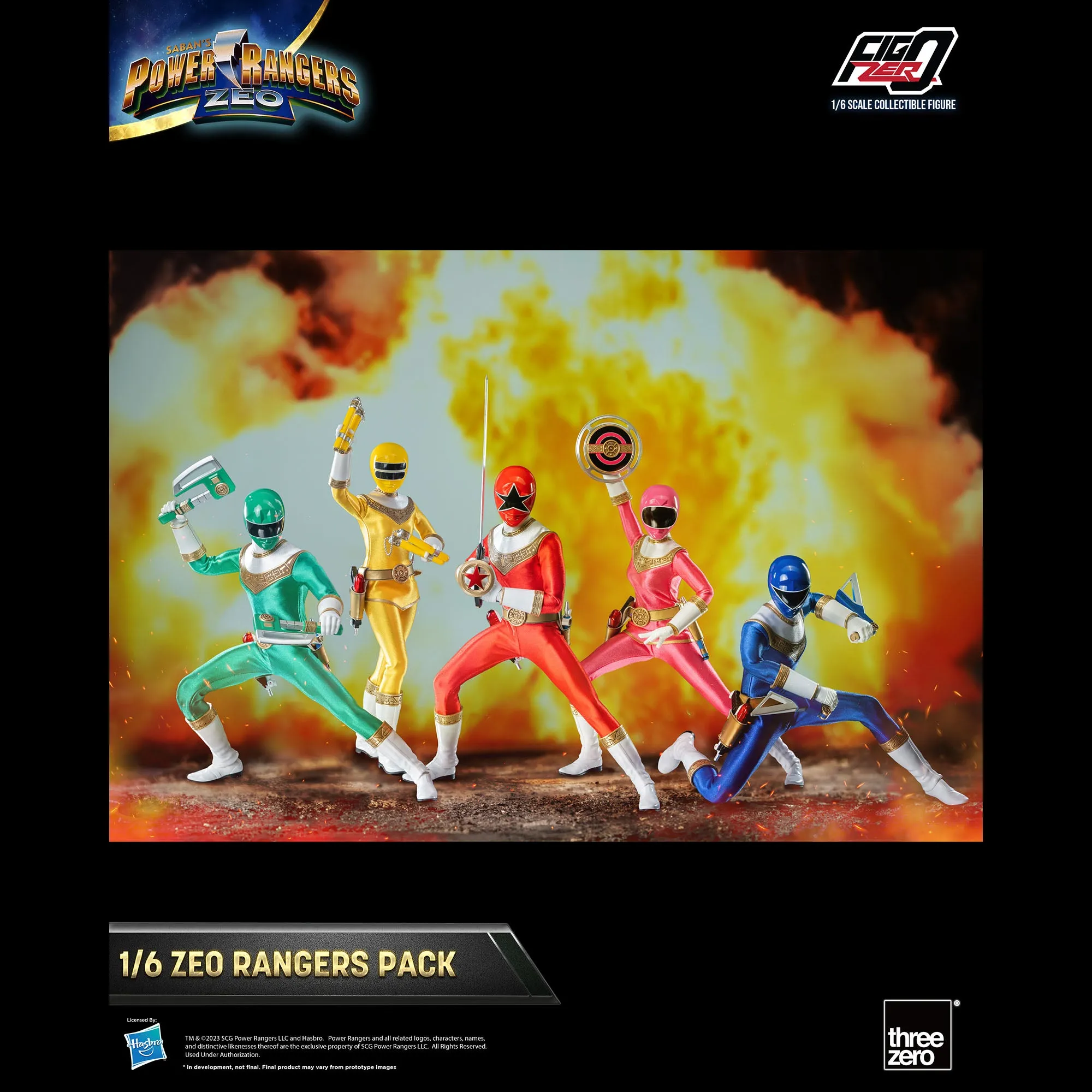 Power Rangers FigZero 1/6 Zeo Rangers Pack - Presale