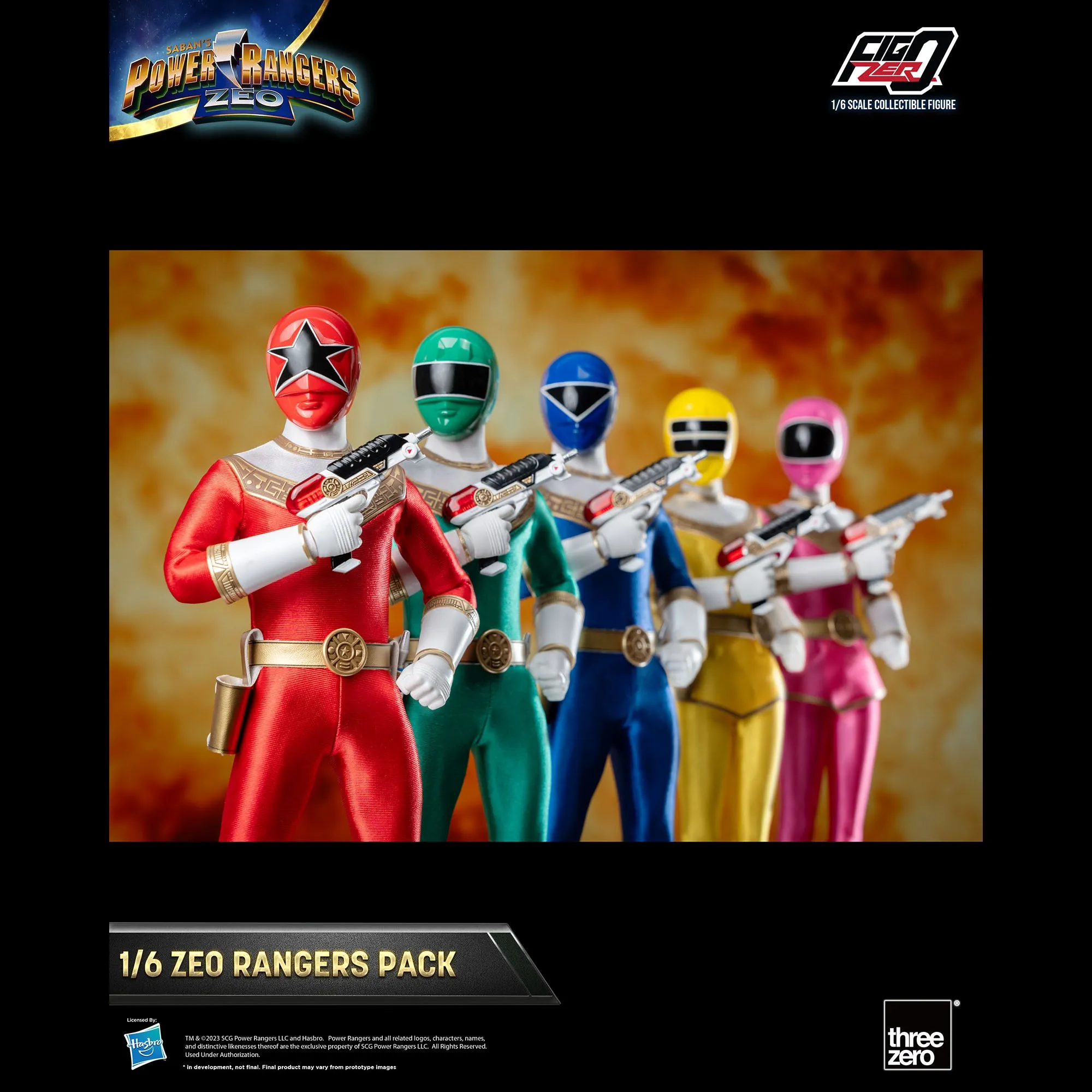 Power Rangers FigZero 1/6 Zeo Rangers Pack - Presale