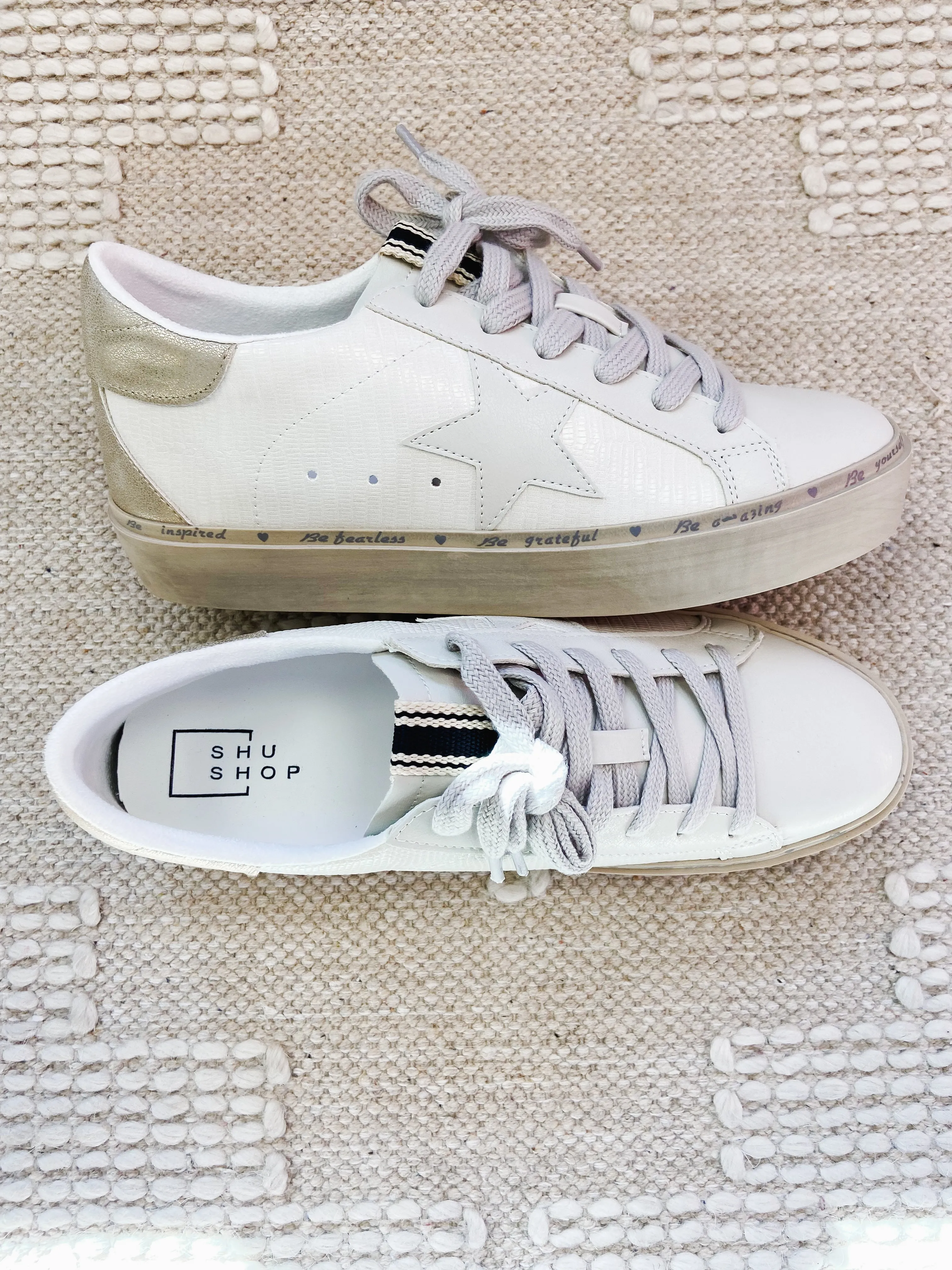 Reba Bone Sneakers