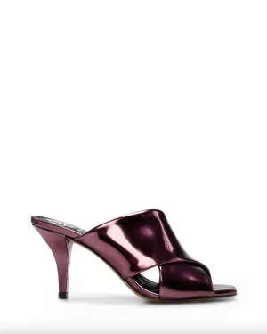 Rehnya Mule Sandal - Plum Metallic