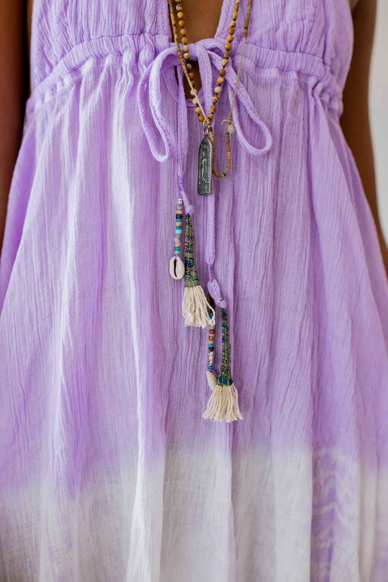 Relaxed Mini Dress In Lavender