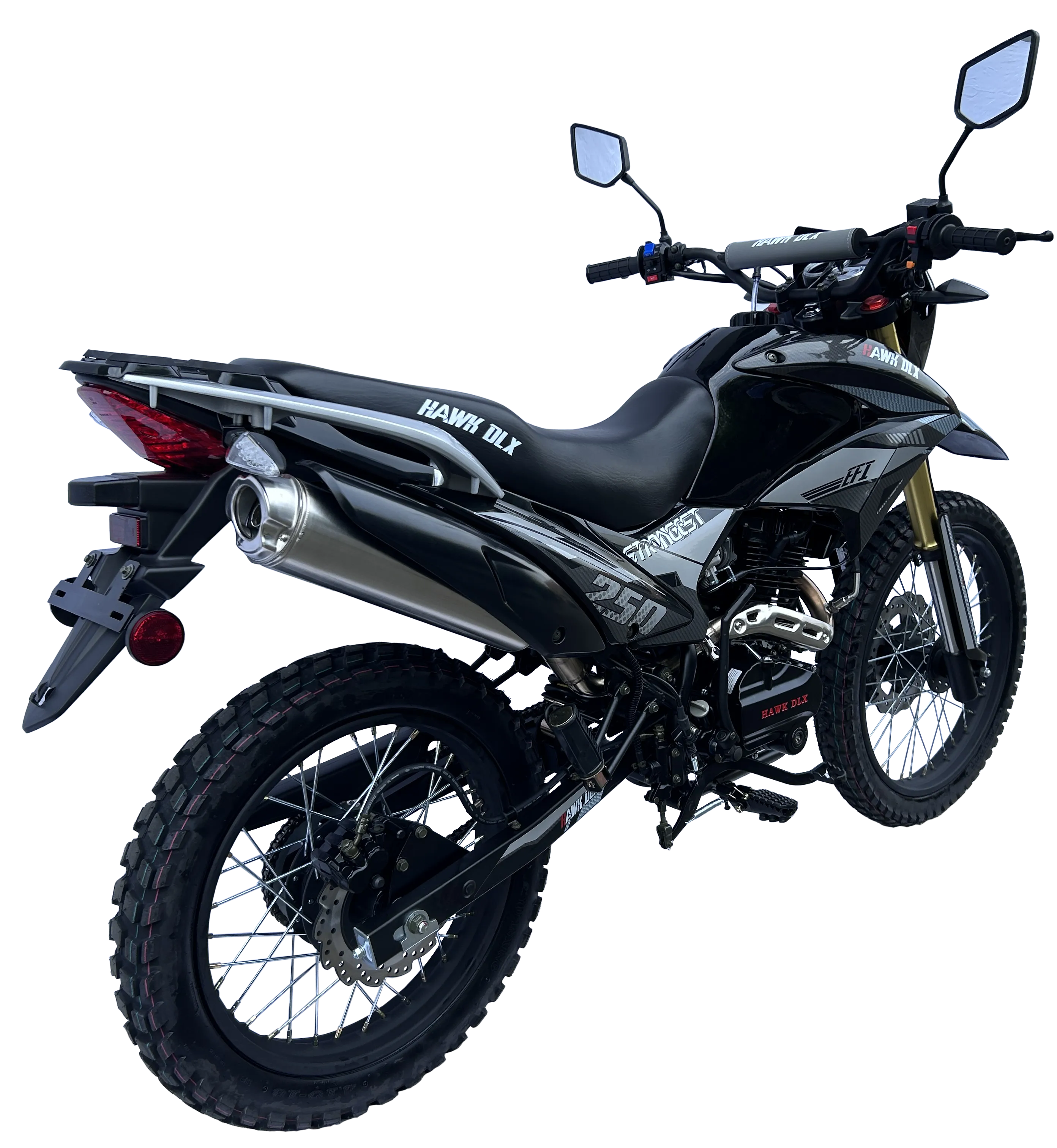 RPS HAWK DLX 250cc Fuel Injected Enduro/Dual Sport 5 Speed, LED headlight and signal lights