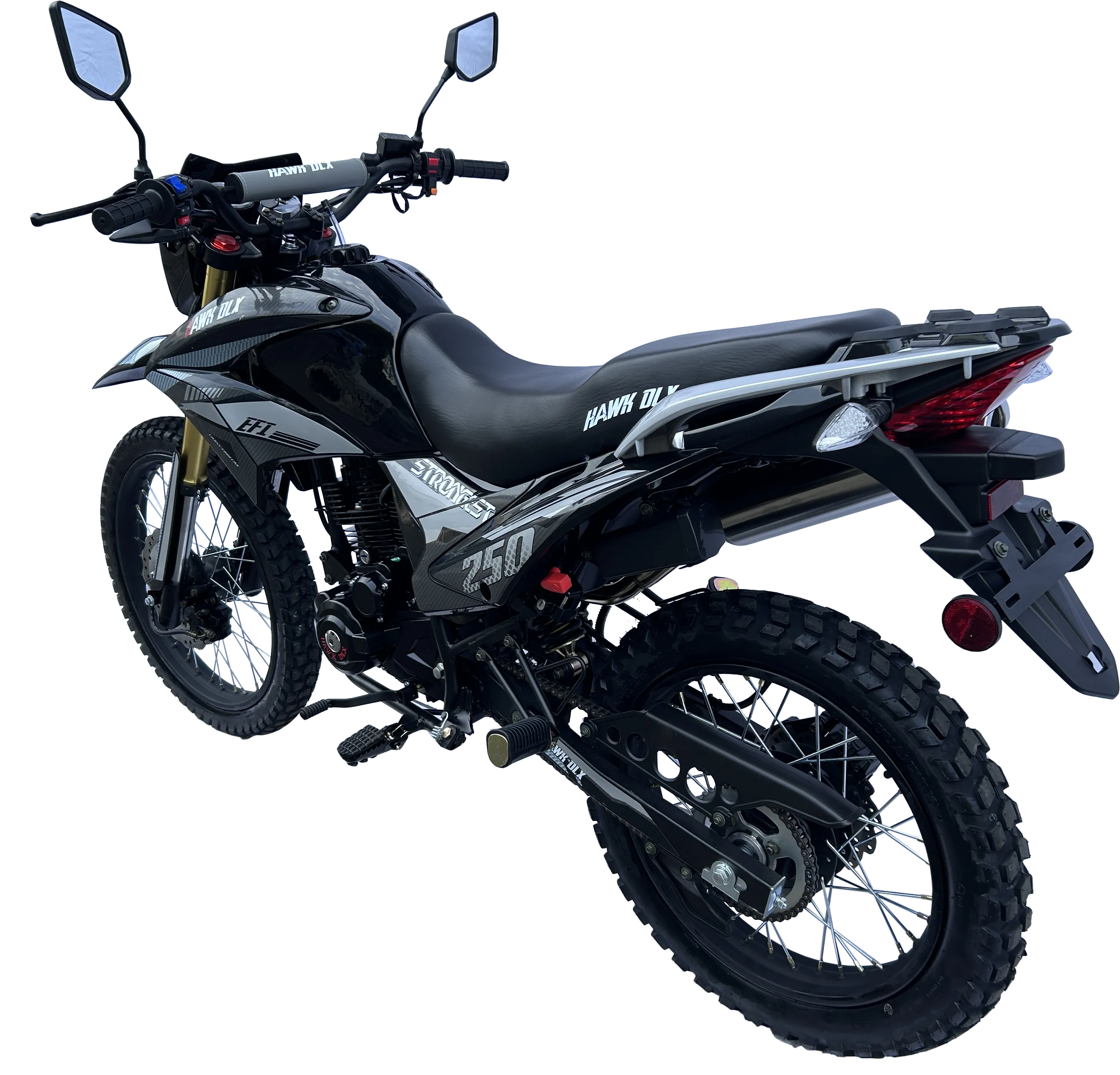 RPS HAWK DLX 250cc Fuel Injected Enduro/Dual Sport 5 Speed, LED headlight and signal lights