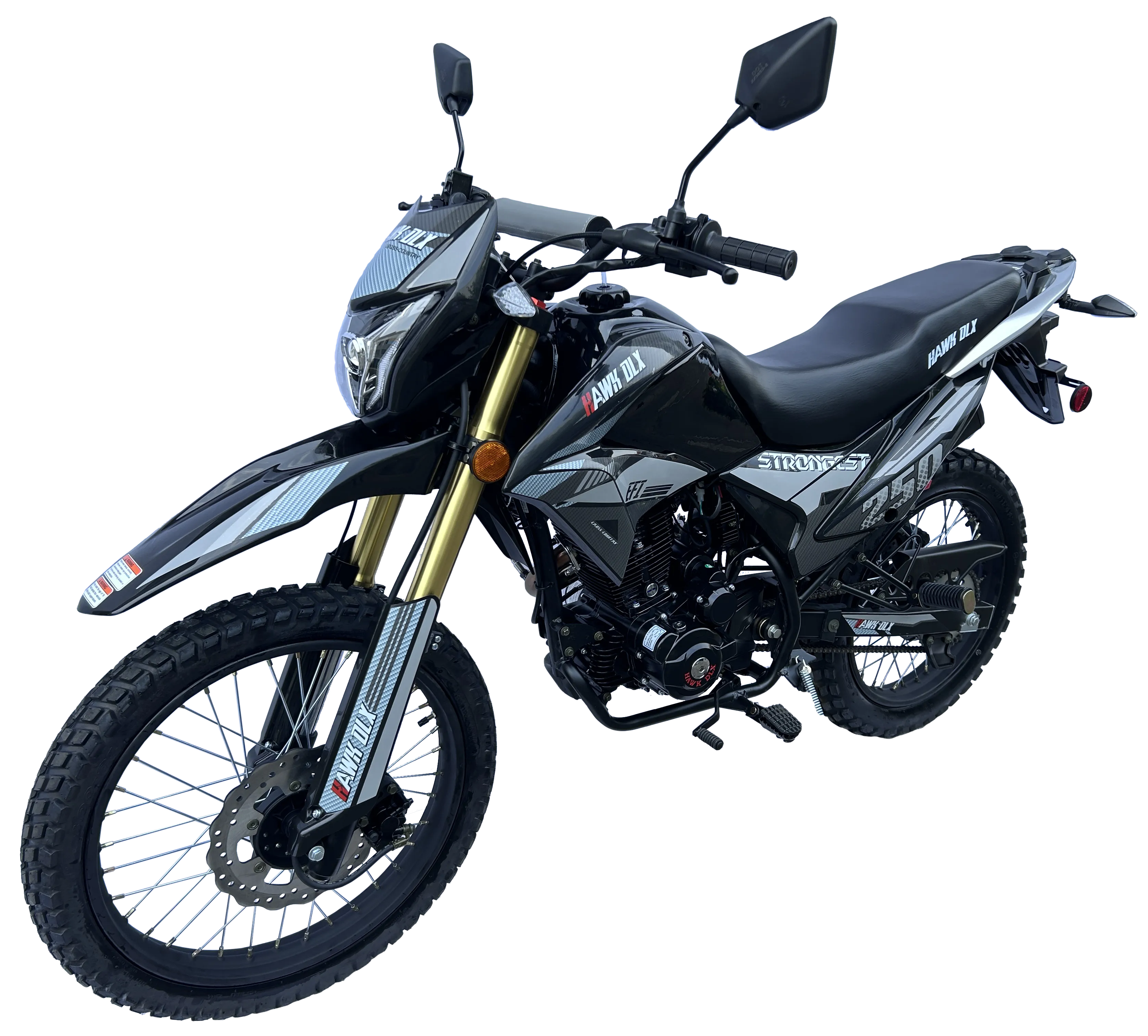 RPS HAWK DLX 250cc Fuel Injected Enduro/Dual Sport 5 Speed, LED headlight and signal lights
