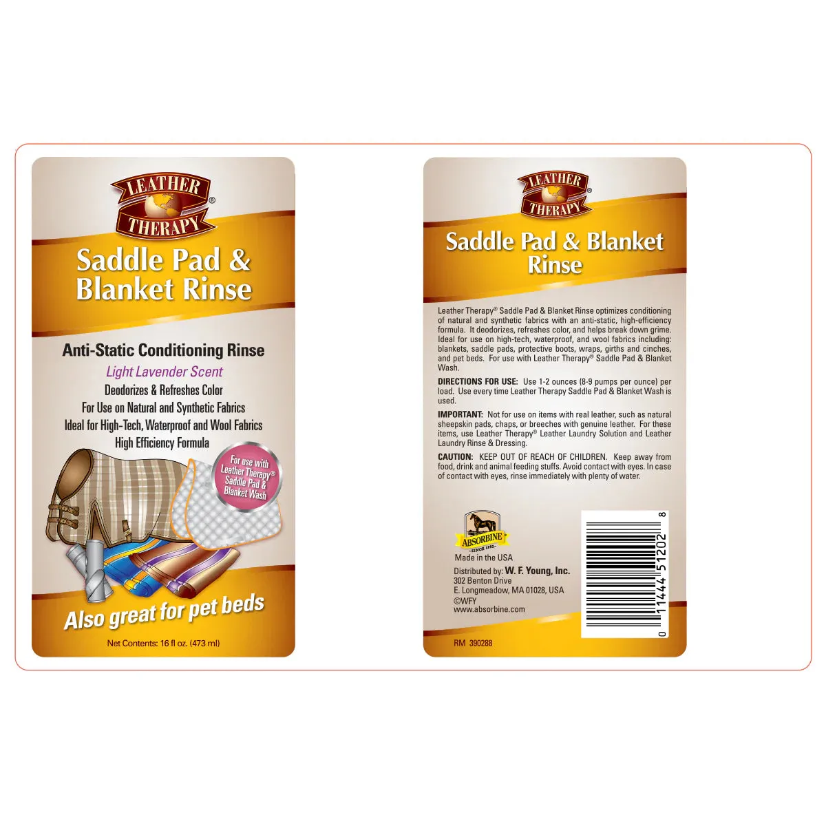 Saddle Pad & Blanket Rinse with Pump - 16oz.