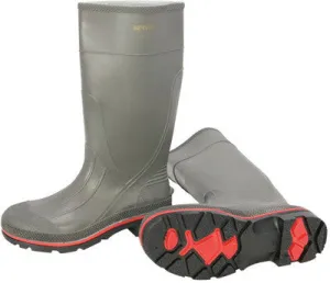 Servus By Honeywell Size 11 PRO Gray 15" PVC Knee Boots With TDT Dual Compound Red And Black Outsole And Removable Insole