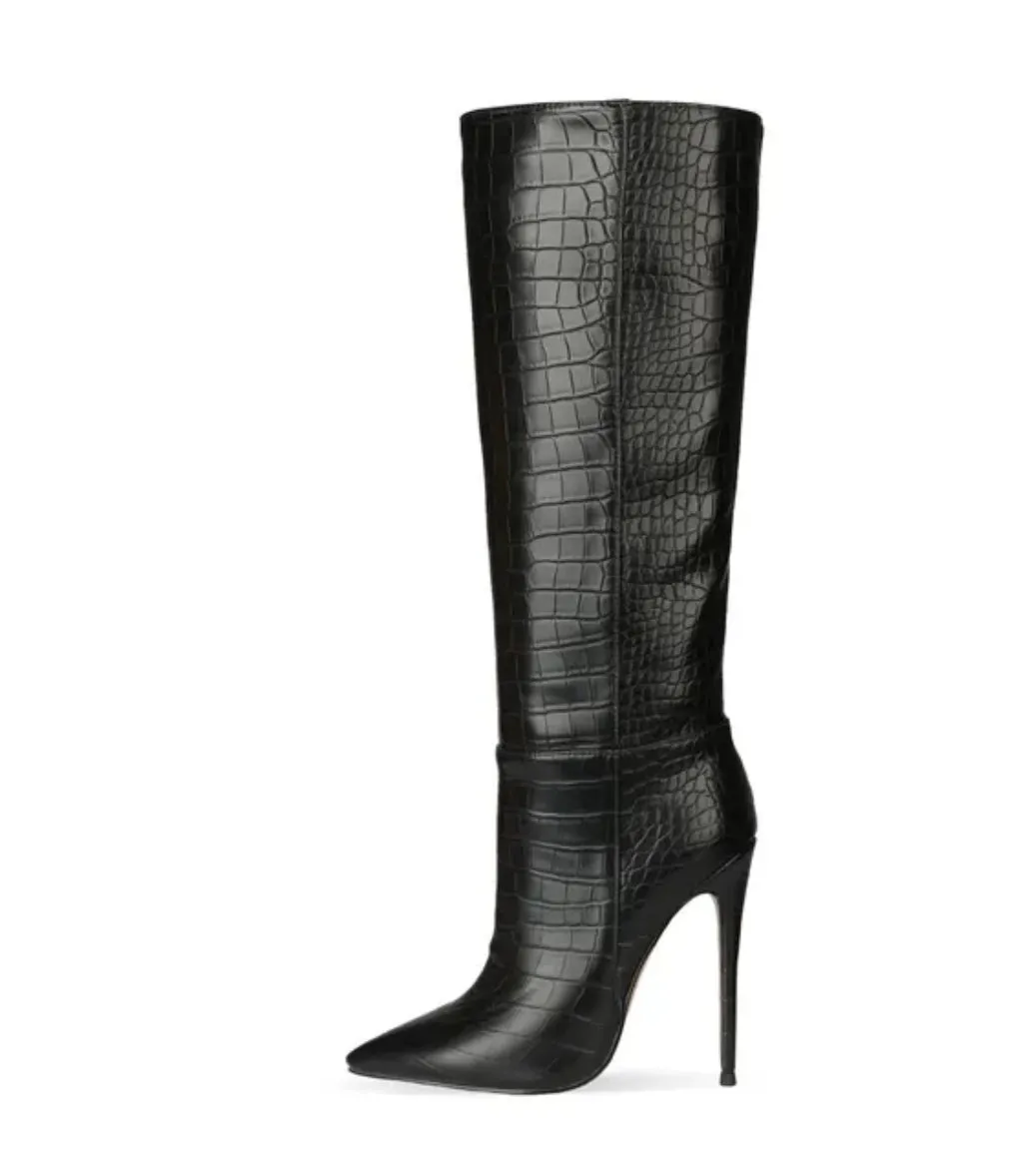 Snake skin boots