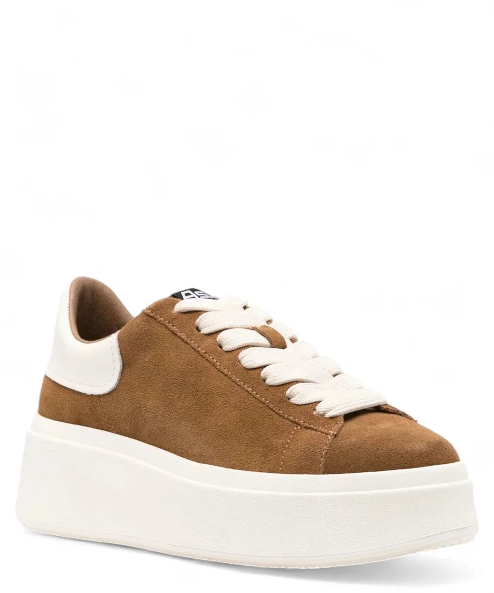 Sneakers Moby in Pelle Scamosciata con Suola Chunky