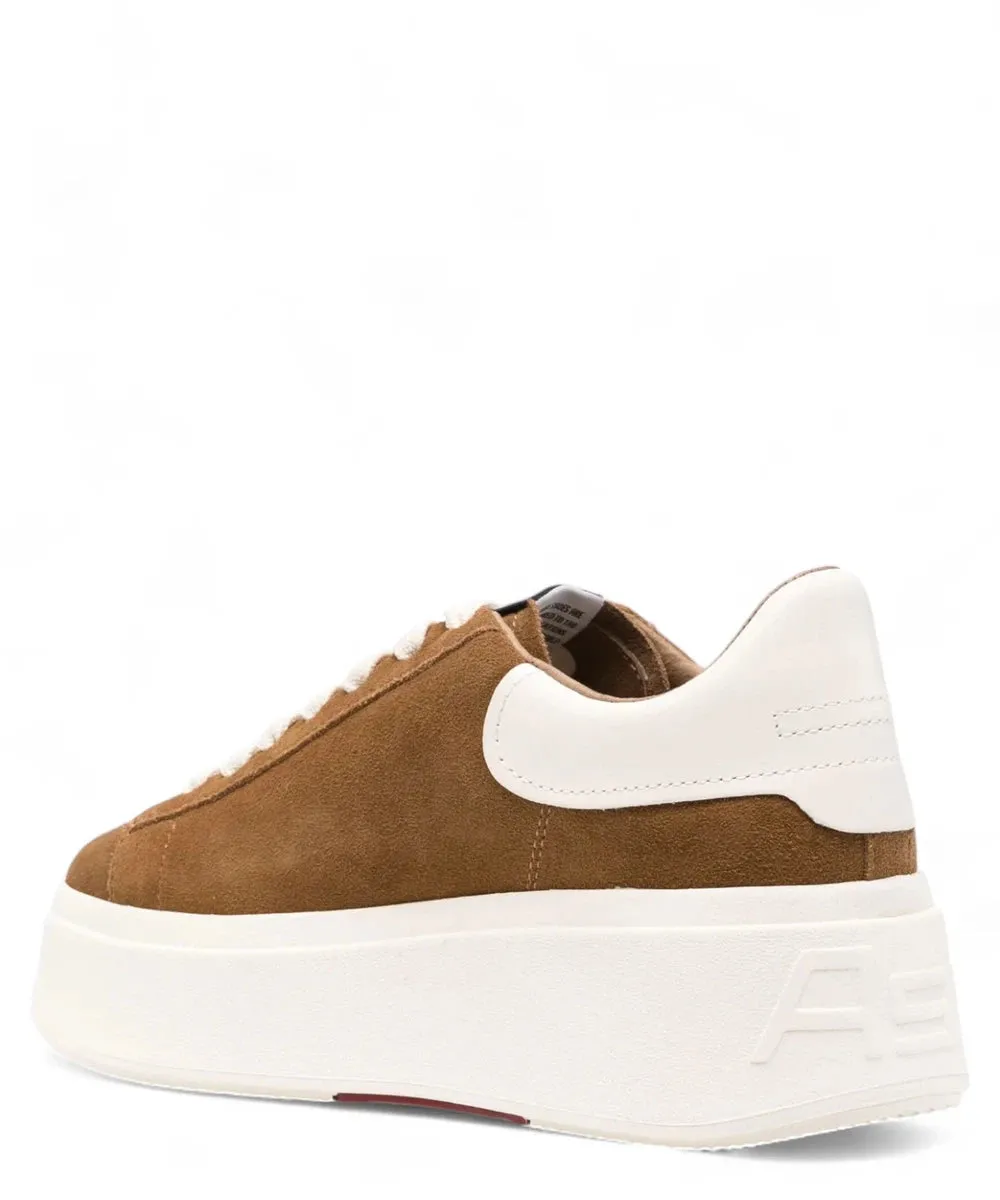 Sneakers Moby in Pelle Scamosciata con Suola Chunky