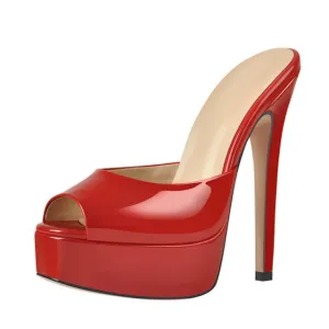 Square Ankle Strap Sling Backs High Heels Sandals