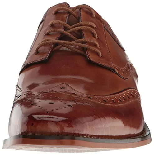 STACY ADAMS mens Tinsley - Wingtip Oxford, Tan, 10.5 US