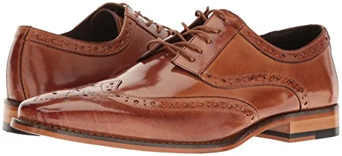 STACY ADAMS mens Tinsley - Wingtip Oxford, Tan, 10.5 US