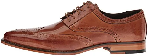 STACY ADAMS mens Tinsley - Wingtip Oxford, Tan, 10.5 US