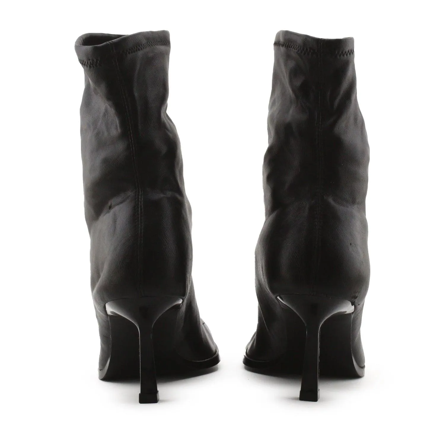 Stradivarius Kitten Heels Ankle Boots | 100% Authentic Leather
