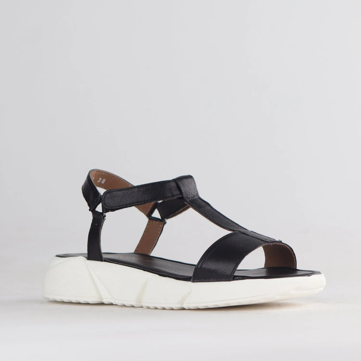 Strap Slingback Sandal in Black - 12685