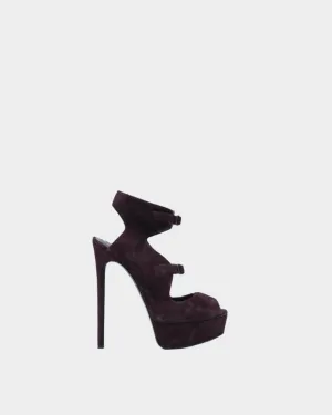 Suede Platform Sandals