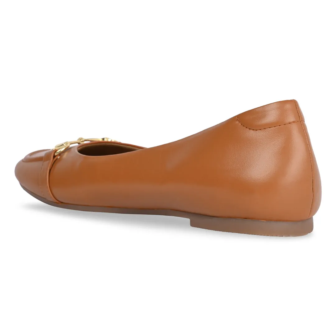 Tan Buckled Ballet