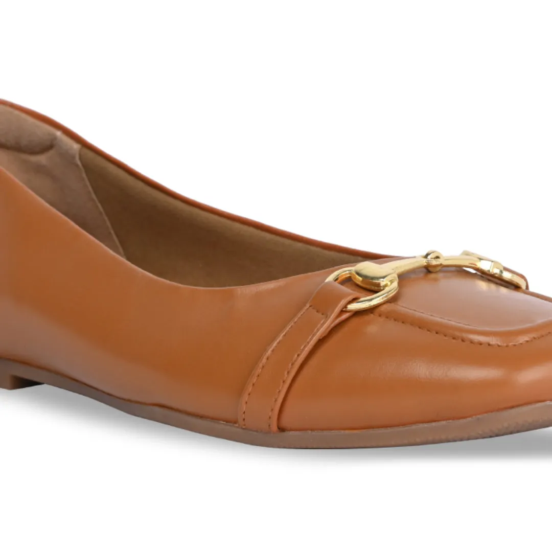 Tan Buckled Ballet