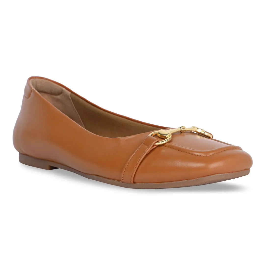 Tan Buckled Ballet