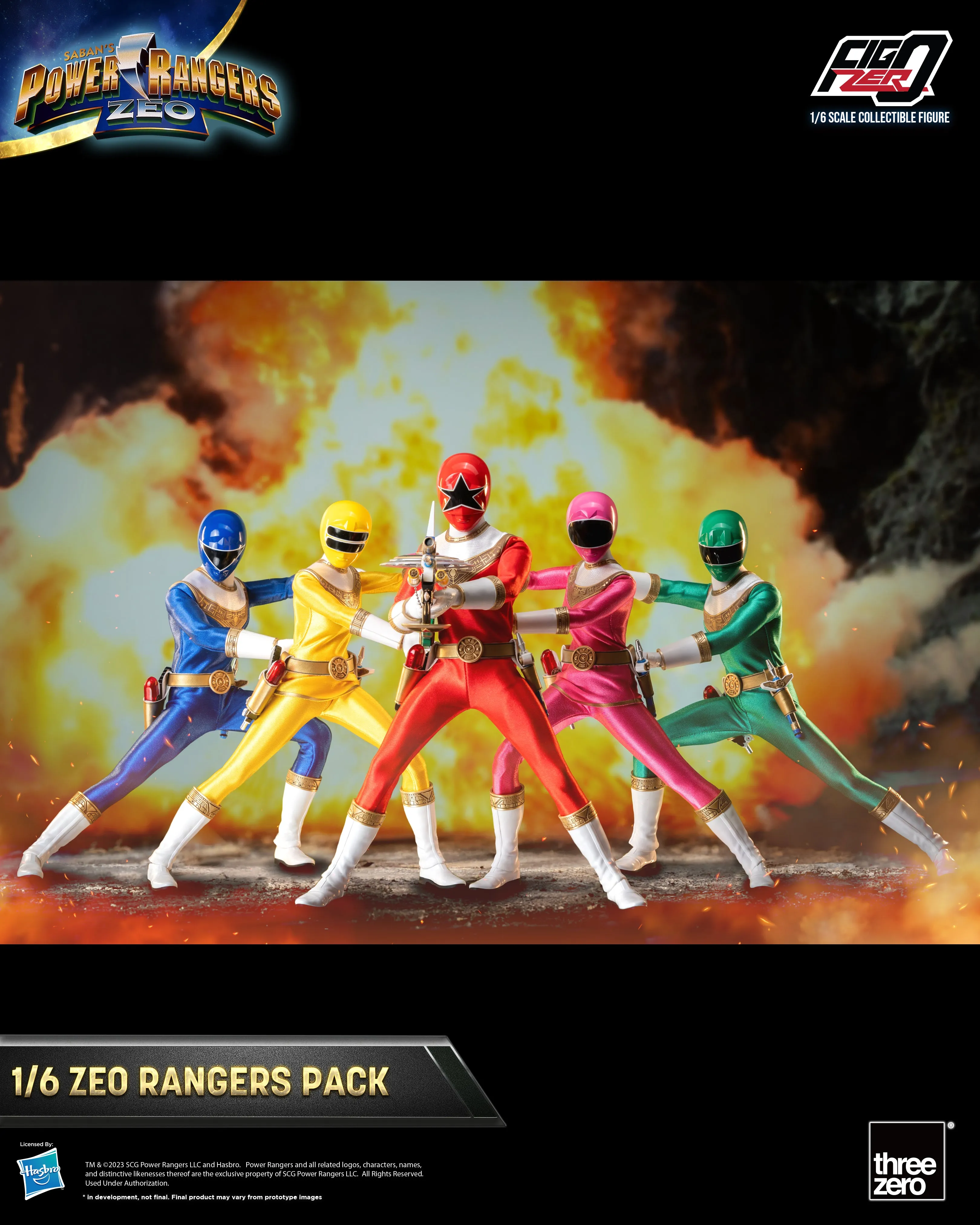 Threezero - FigZero Power Rangers Zeo - Zeo Rangers Pack