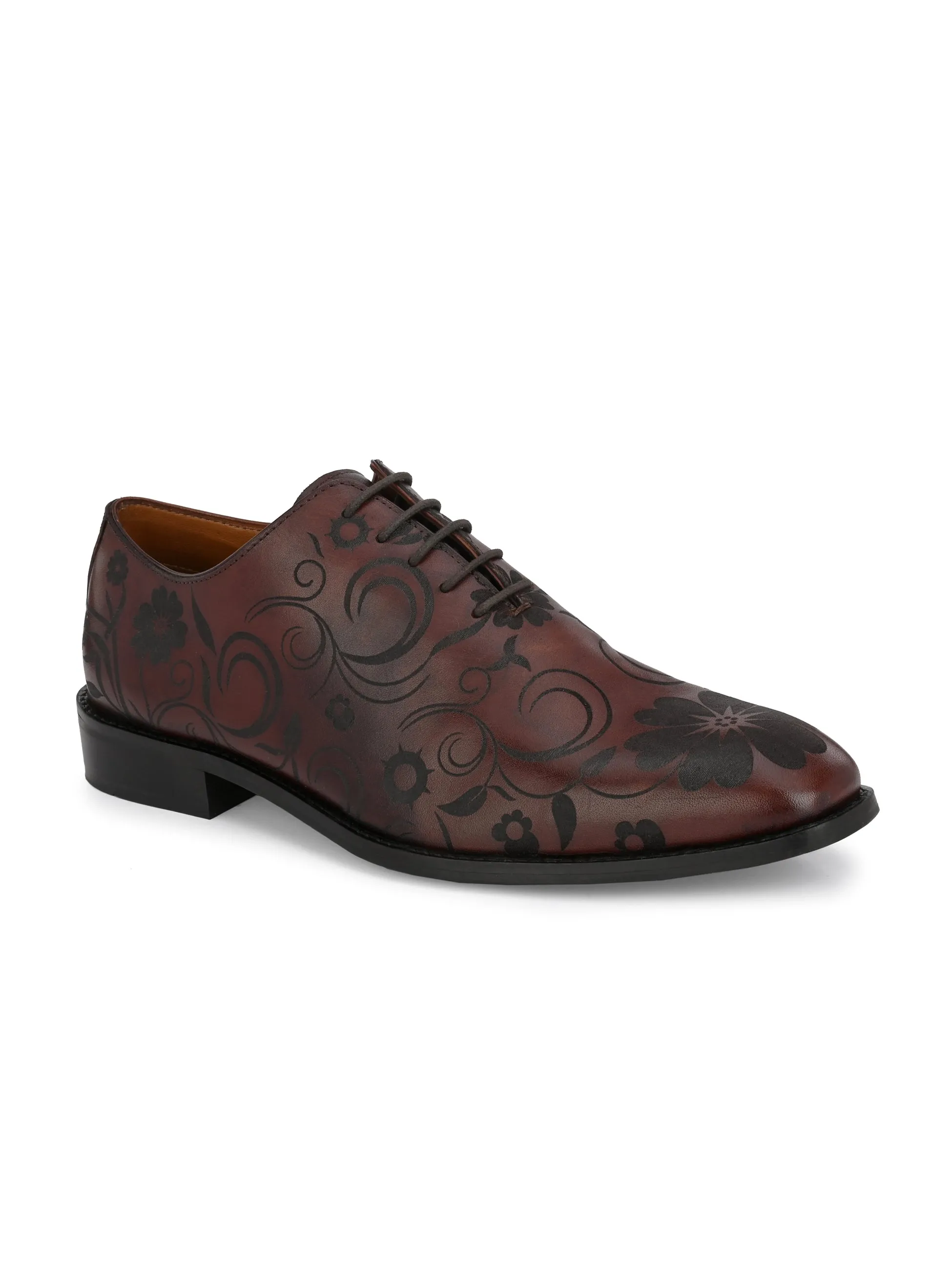 Titan Brown Derby Shoes