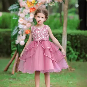 Title: Spring Garden Party Children's Gown