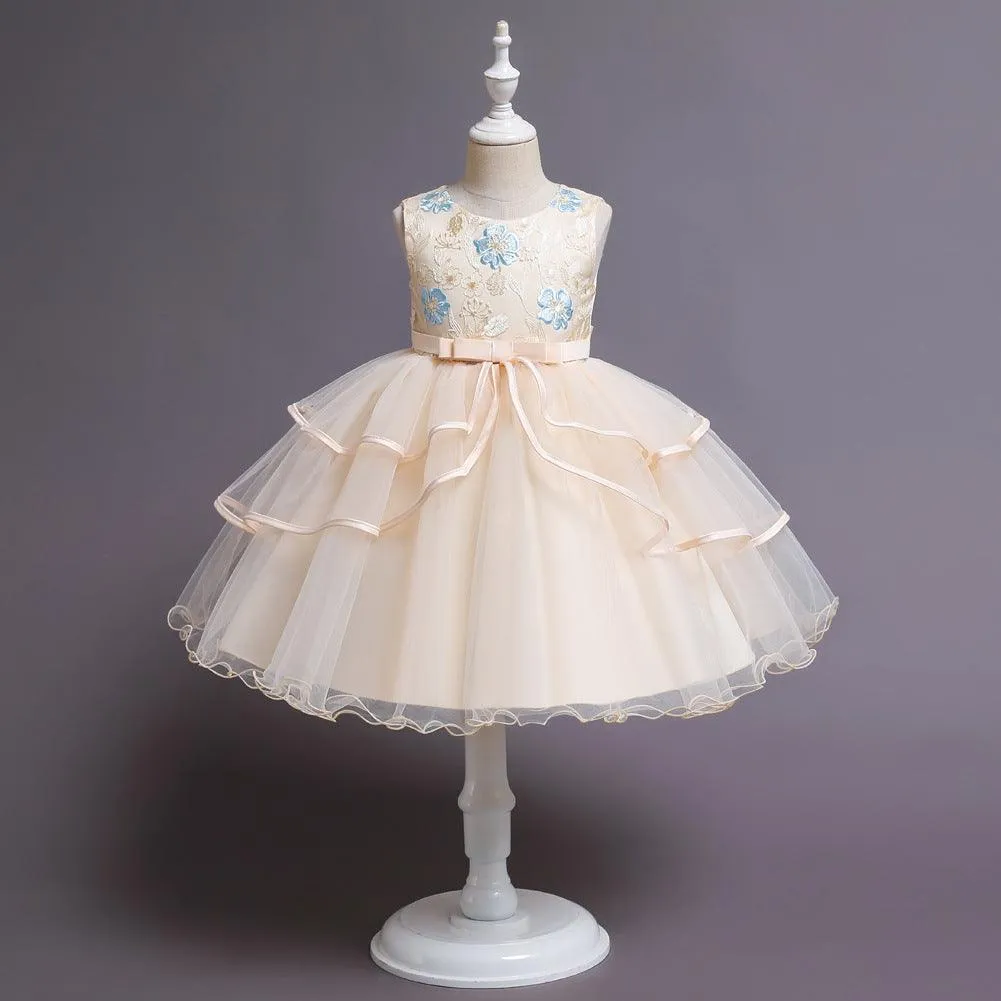 Title: Spring Garden Party Children's Gown