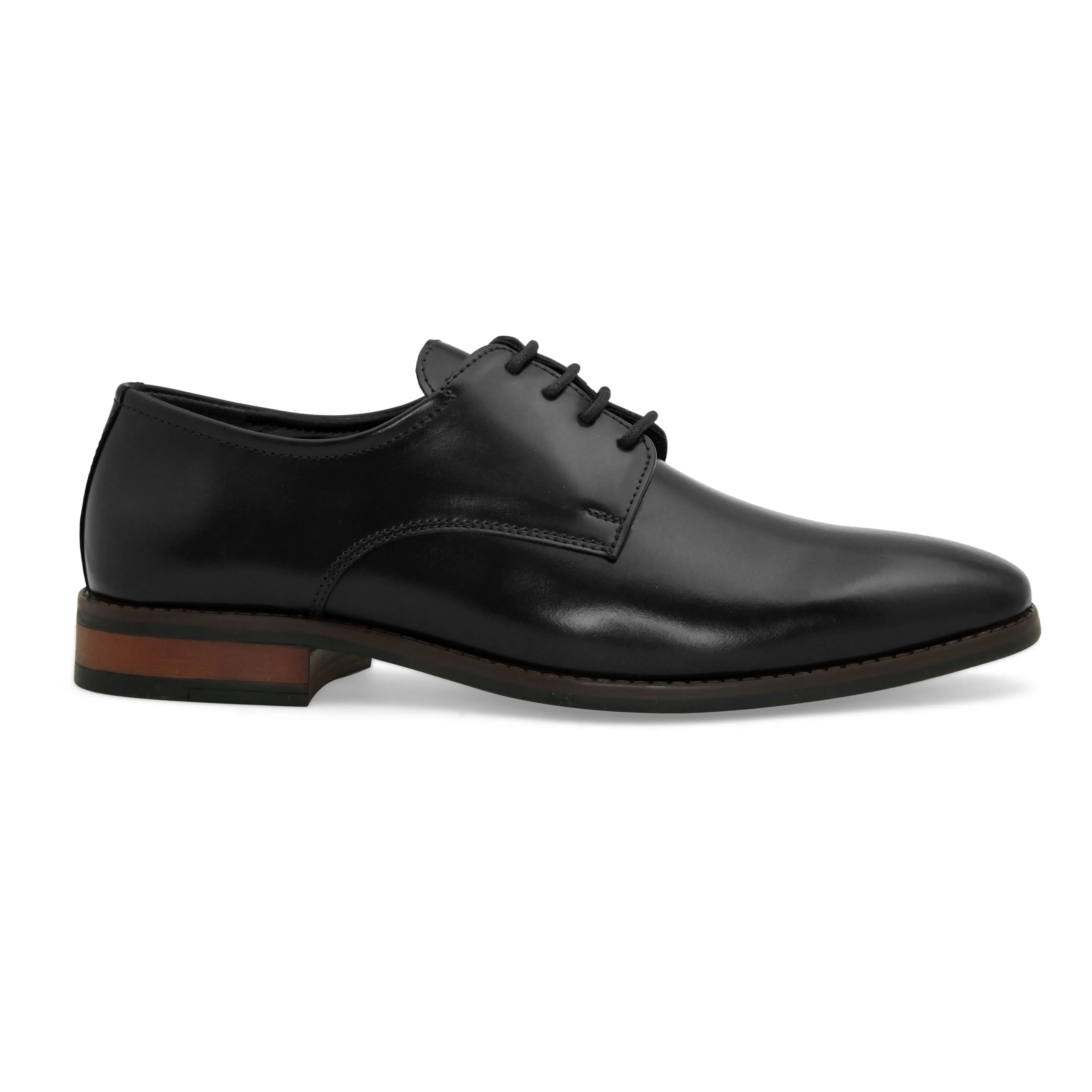 Topline Black Derby Shoes