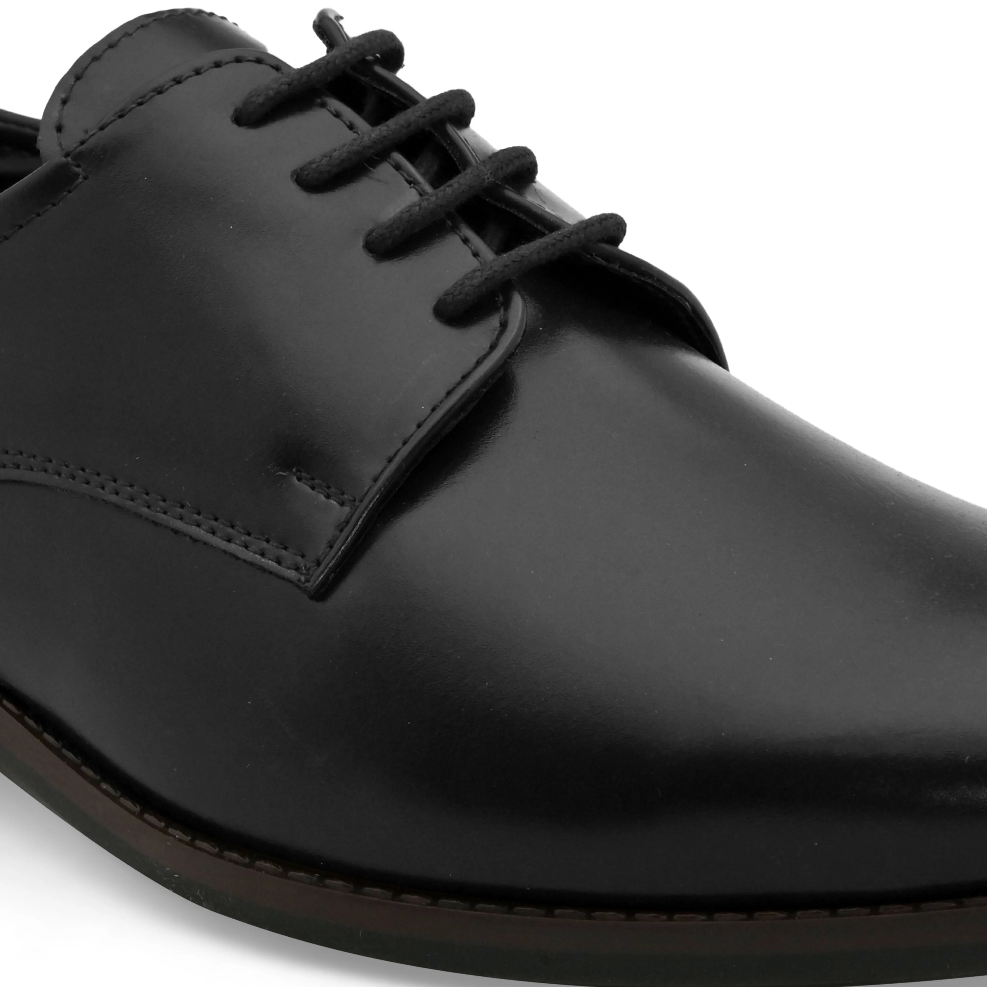Topline Black Derby Shoes