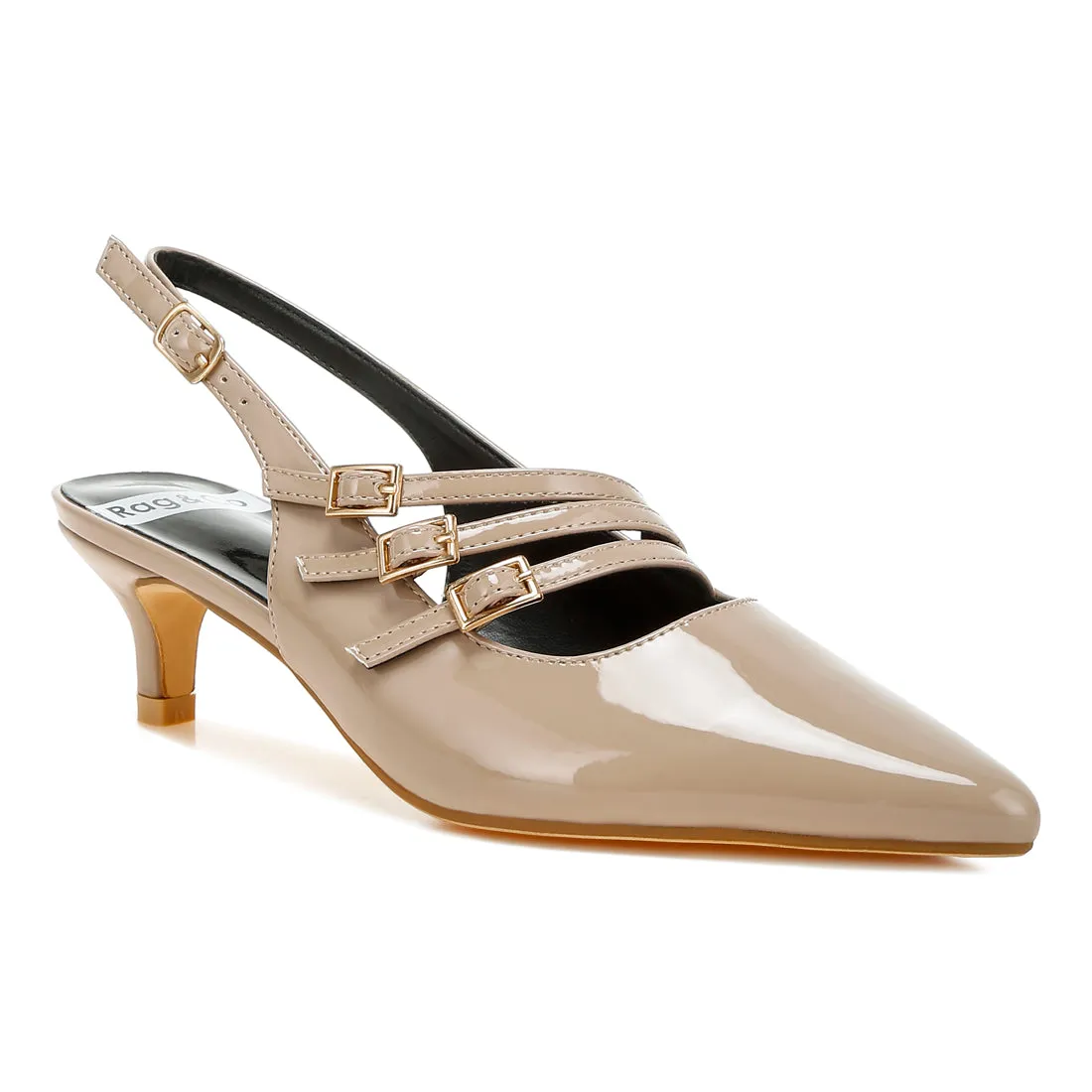 Triple Strap Slingback Sandals