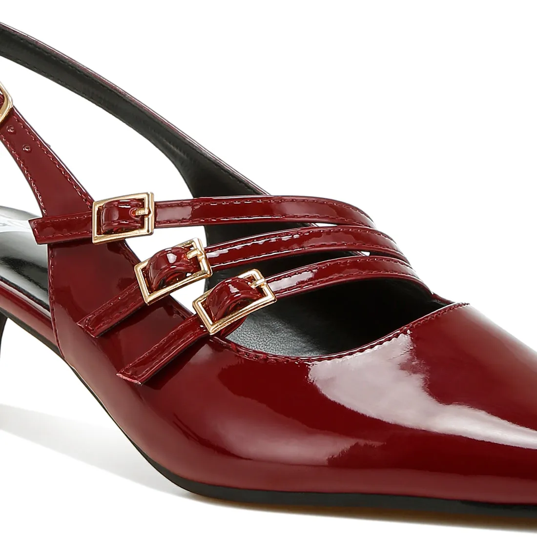 Triple Strap Slingback Sandals
