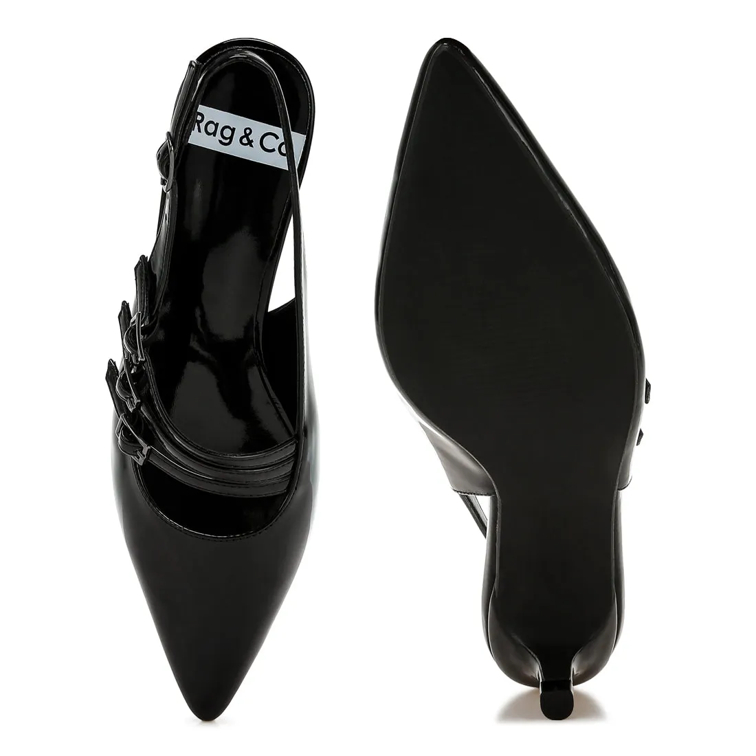 Triple Strap Slingback Sandals