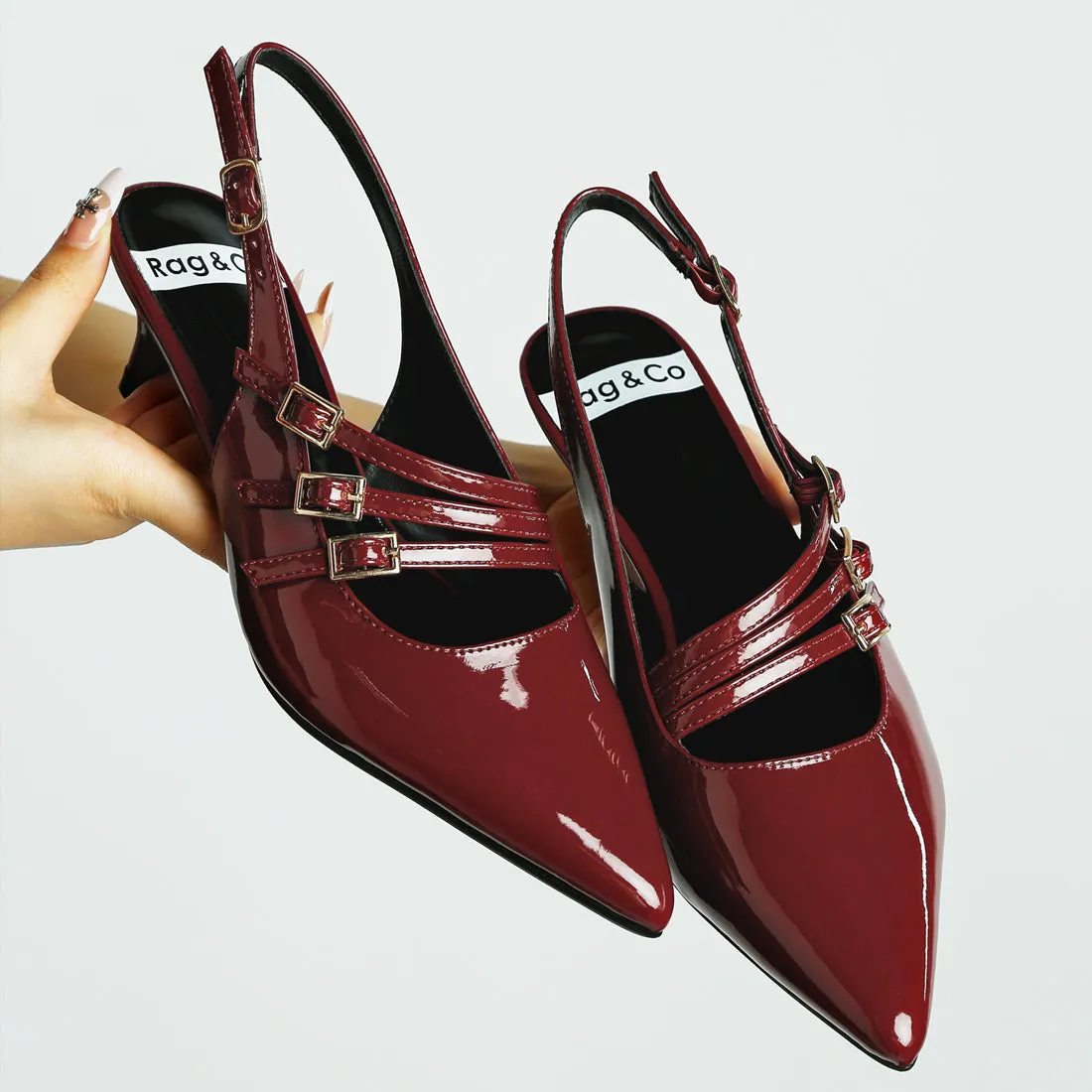 Triple Strap Slingback Sandals