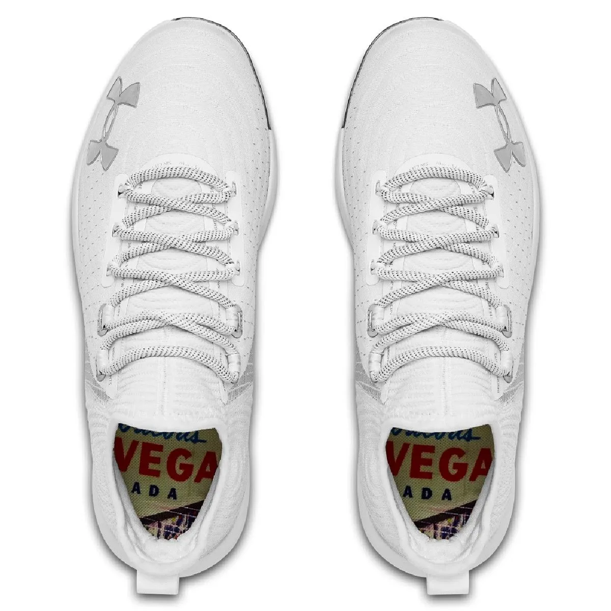 Under Armour Bryce Harper 4 Low Men's Metal Baseball Cleats (White)