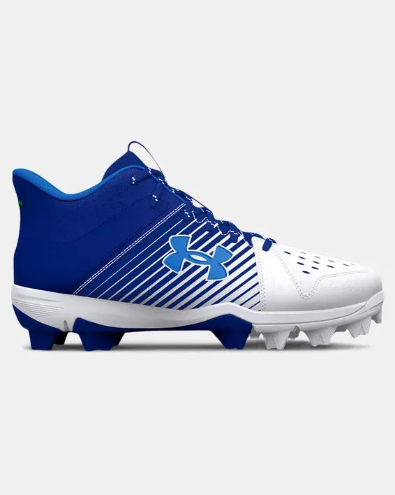 Under Armour Leadoff Mid Junior Baseball Cleats - Blue