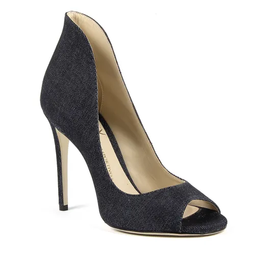 V 1969 Italia Womens Pump Open Toe Black STELLA