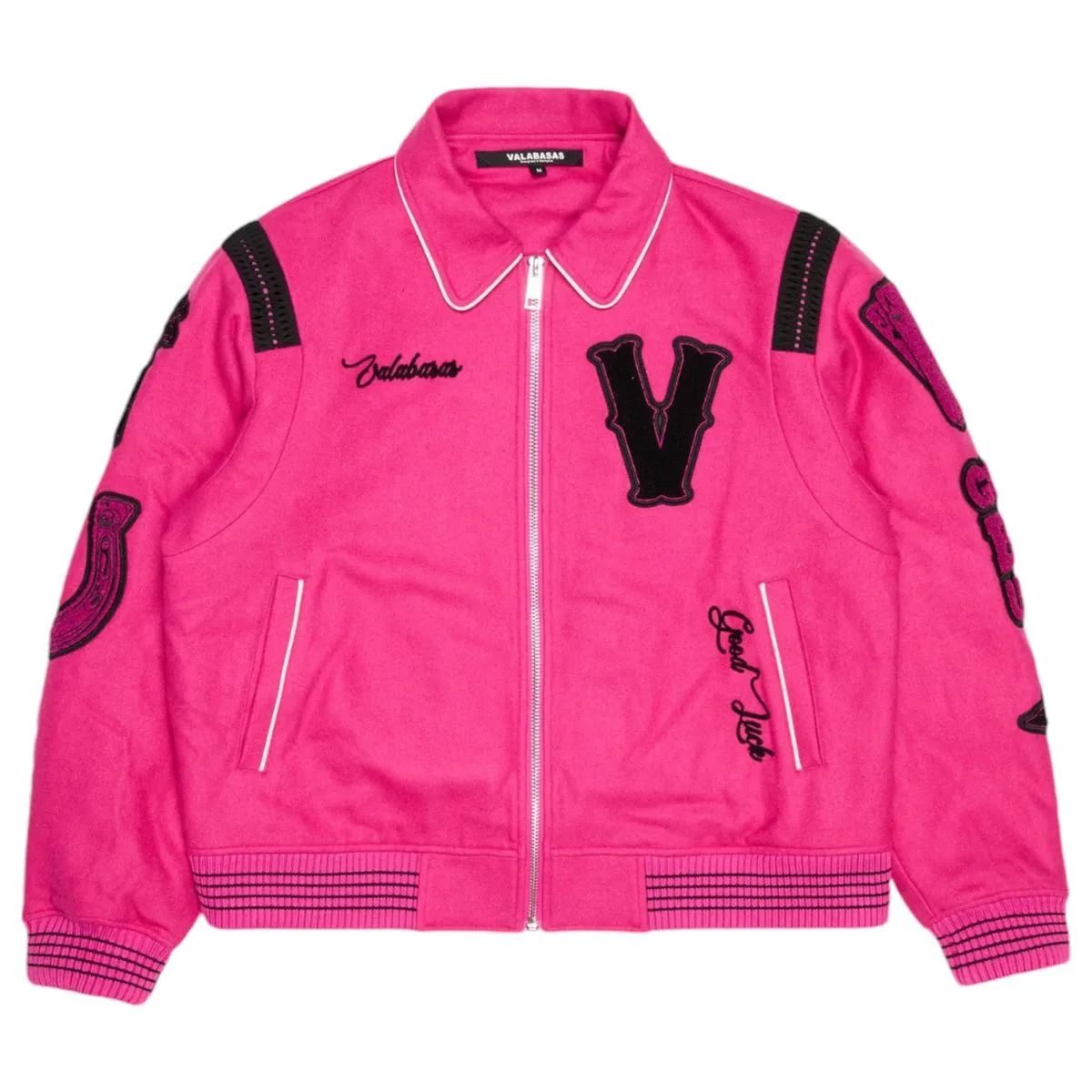Valabasas "wild bunch fuchsia wild Bunch Letterman Jacket