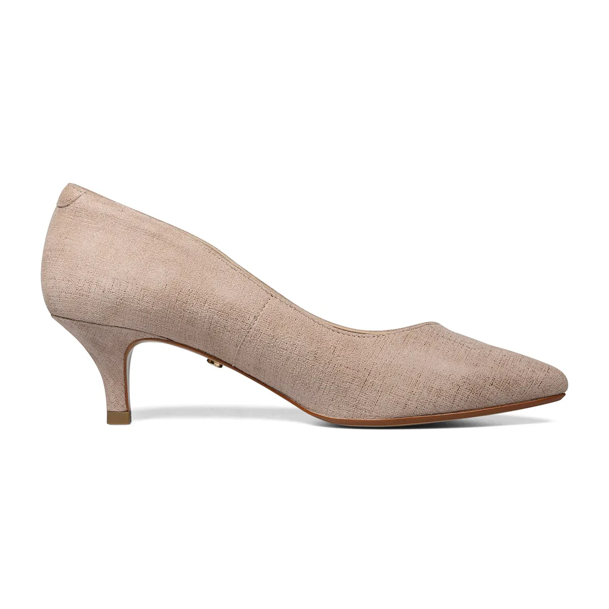 Van Dal Gina 3117 3335 Ladies Barley Linen Leather Slip On Heels