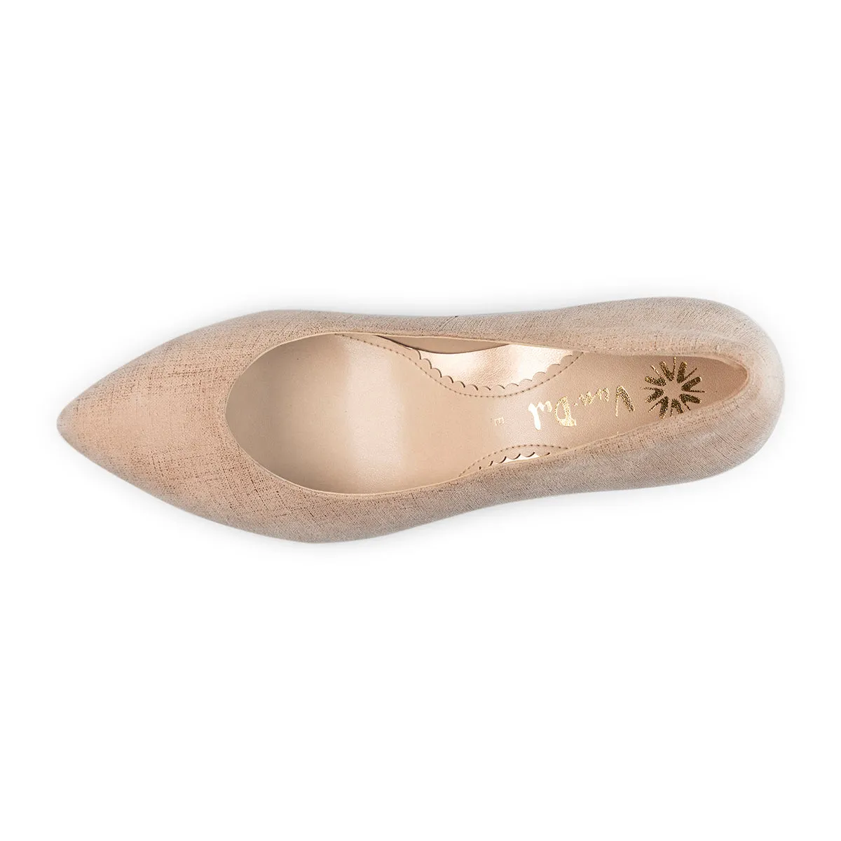 Van Dal Gina 3117 3335 Ladies Barley Linen Leather Slip On Heels