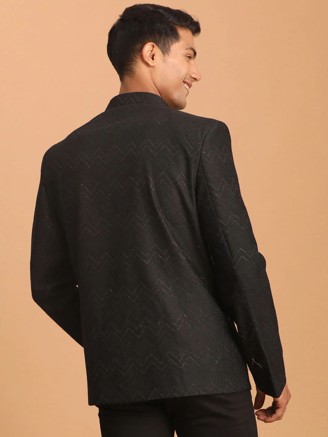 Vastramay Glitter Zigzag Jodhpuri