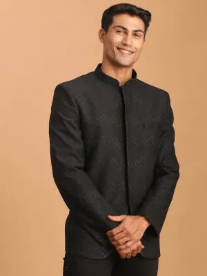 Vastramay Glitter Zigzag Jodhpuri