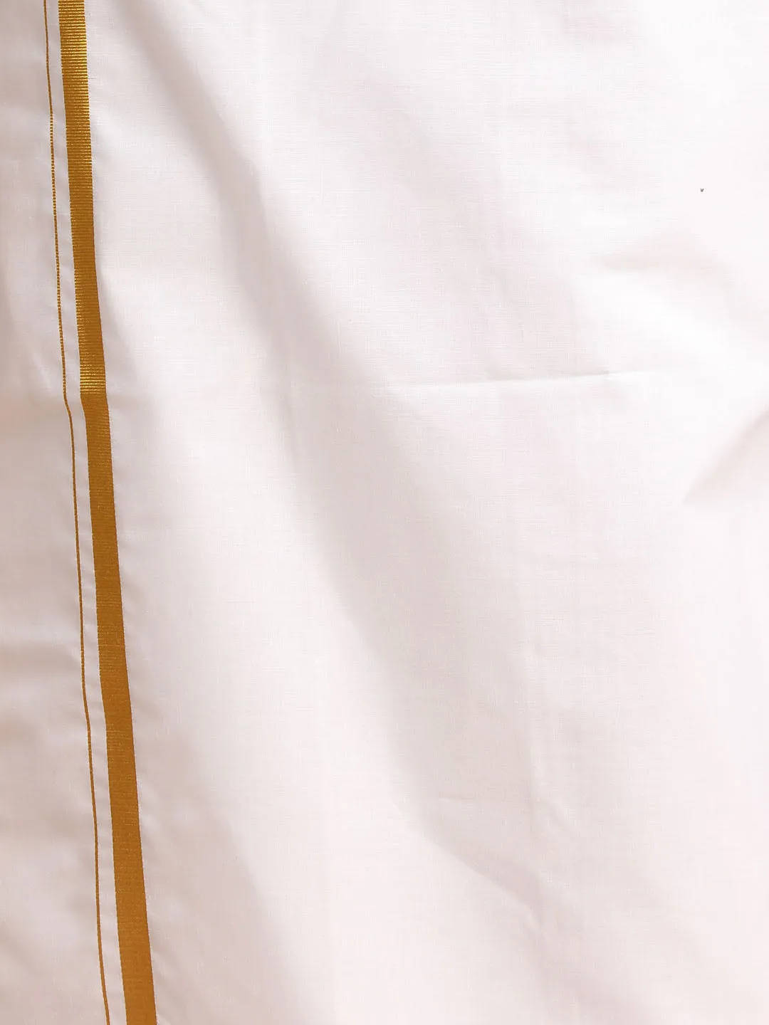 Vastramay Men's Orange Striped Kurta Set