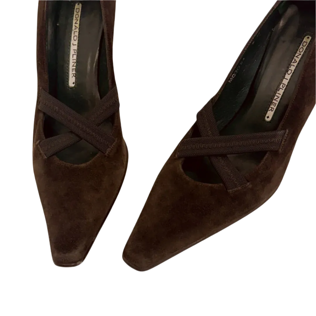 Vintage Suede Kitten Heels (6)