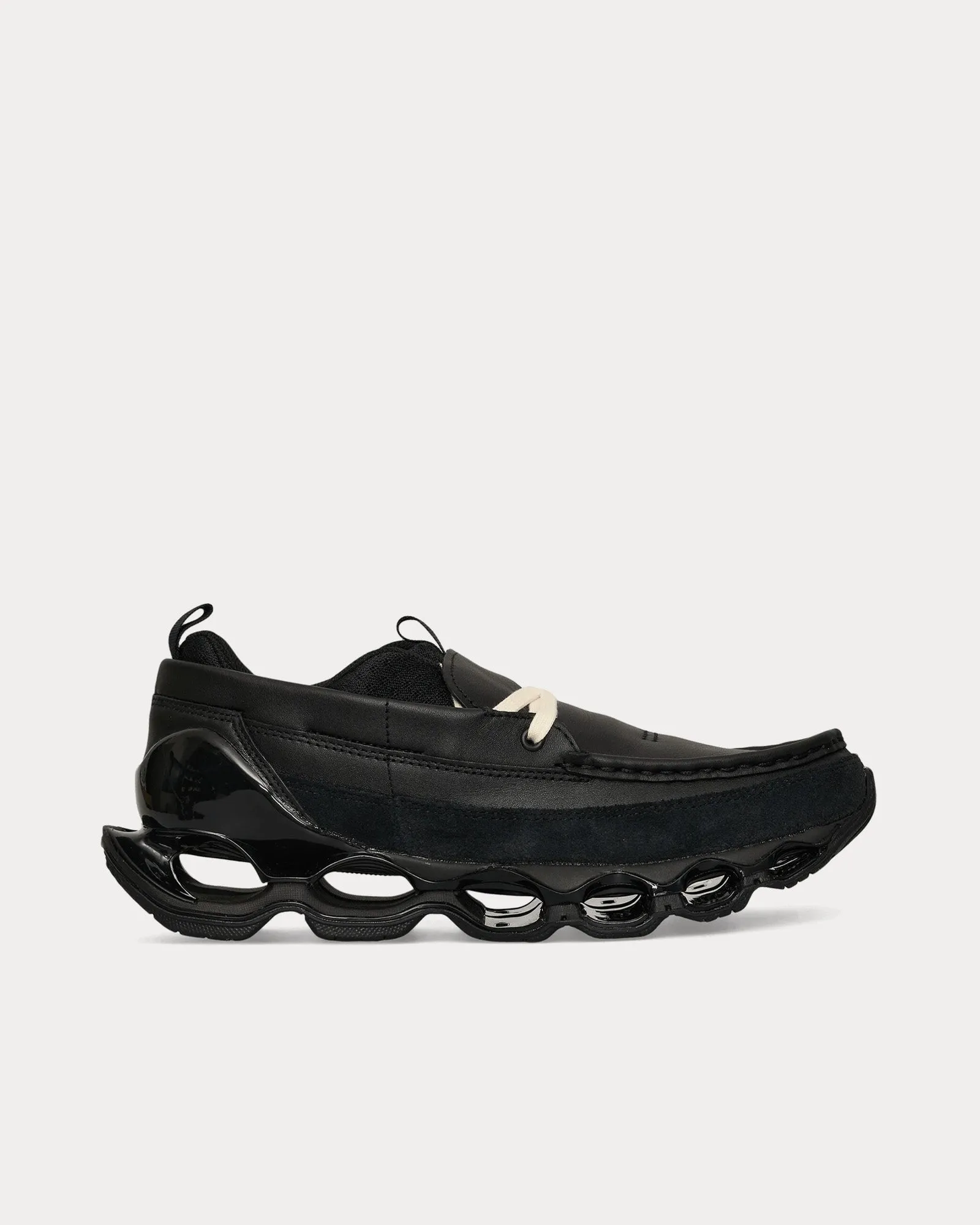 Wave Prophecy Moc Leather Black Loafers