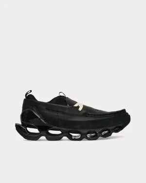 Wave Prophecy Moc Leather Black Loafers