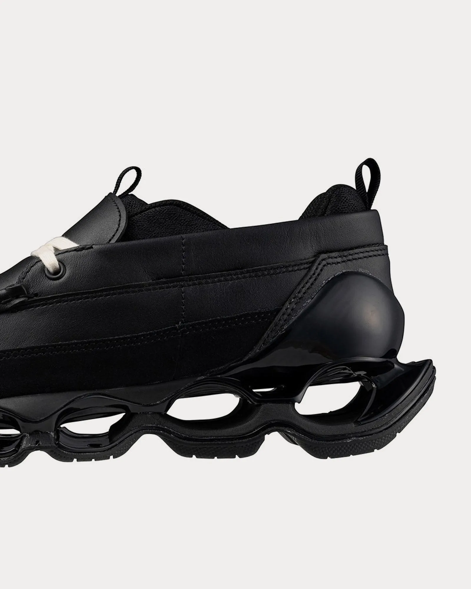 Wave Prophecy Moc Leather Black Loafers