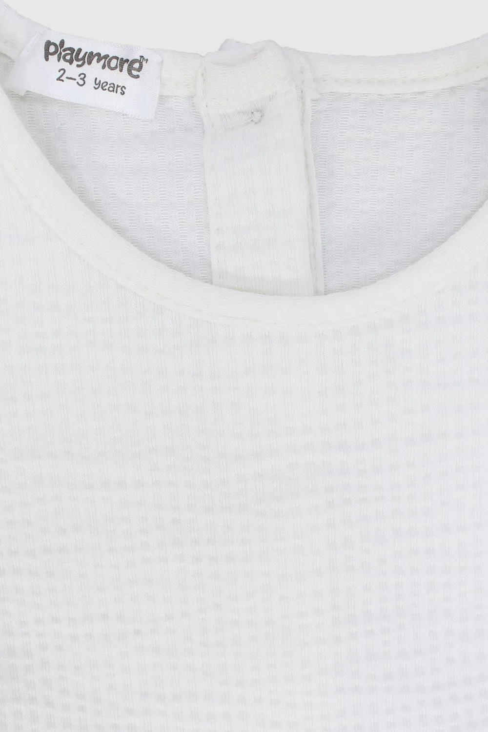 White Short-Sleeved Dress