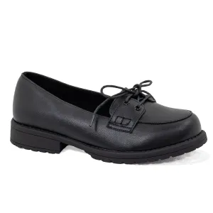 Women's Crosswalk Black Tie Slip-On Dress Shoe FS4410