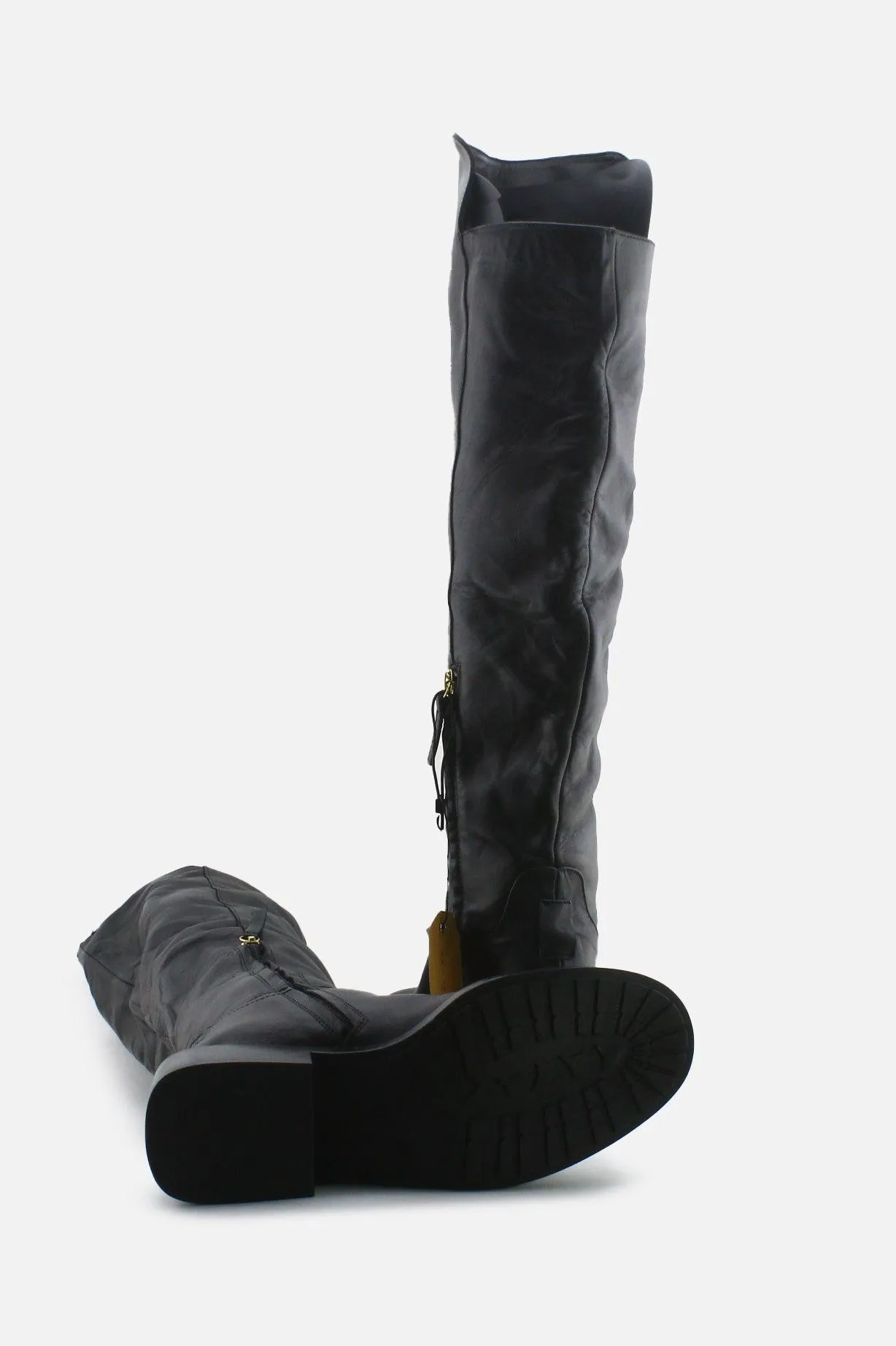 Zara Zipper Knee High Boots | 100% Authetic Leather